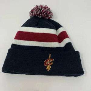 Cleveland Cavaliers CAVS Winter Knit Hat Adult Beanie Fan Favorite NBA Pom Pom